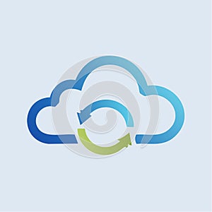 Cloud Data Synchronization and Refresh Icon