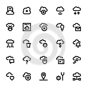 Cloud Data Technology Vector Icons 3