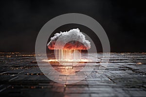 Cloud data transferring information to circuit board network