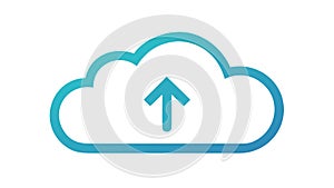 Cloud Data Upload: Secure Online Storage Symbol, vector design Generative AI