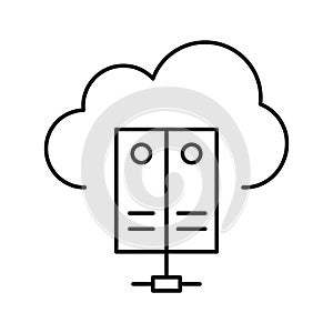Cloud data Vector icon which can easily modify or edit