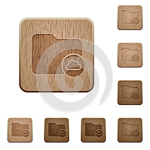 Cloud directory wooden buttons