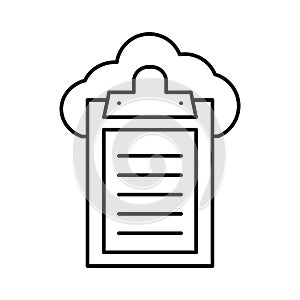 Cloud document Isolated Vector icon which can easily modify or edit