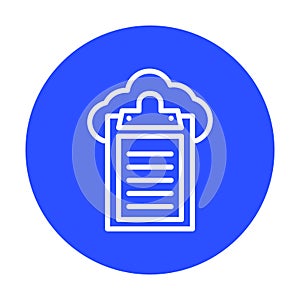 Cloud document Isolated Vector icon which can easily modify or edit