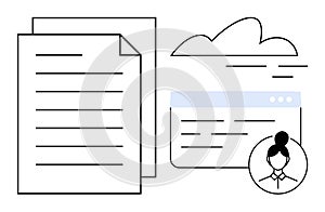 Cloud Document Sharing with User Profile and File Management Interface