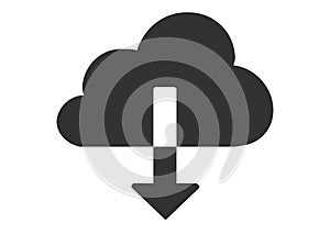 Cloud Download Assets Dark Icon