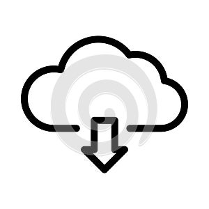 Cloud download icon