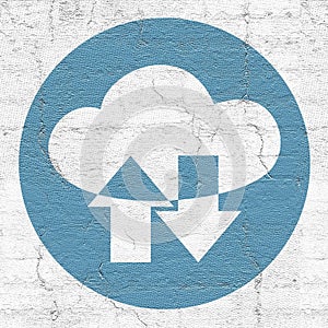 Cloud download iconc