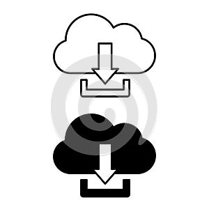 Cloud Download Icons.