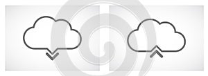 Cloud download upload icon