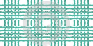 Cloud Drawn Grid Vector Seamless Pattern.