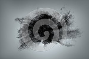 Cloud of dust abstract background