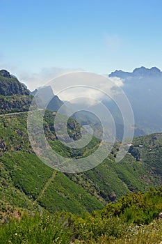 Cloud entering the valley