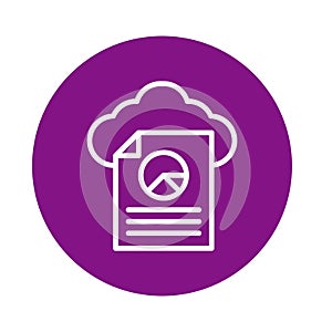 Cloud file Isolated Vector icon which can easily modify or edit