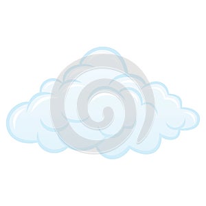 Cloud Fluffy Cartoon Illustration Line Art Drawing