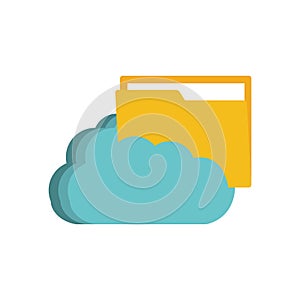 cloud folder file paper technology