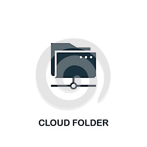 Cloud Folder icon. Premium style design from web hosting icon collection. Pixel perfect Cloud Folder icon for web design