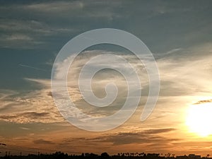 Cloud formation on a blueskies