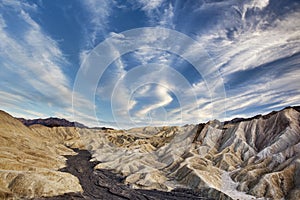 Cloud formations in Golden Canyon, Death Valley
