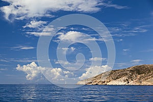 Cloud formations at the Mediterranean Sea, Greece