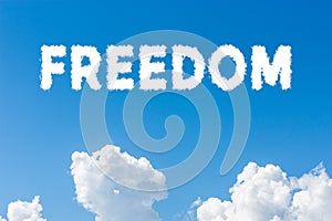 Cloud freedom text