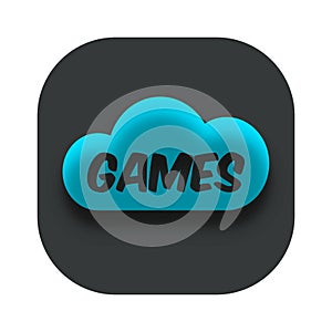 Cloud Gaming App Icon Business Logo