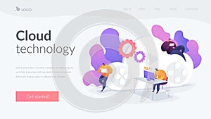 Cloud gaming landing page template