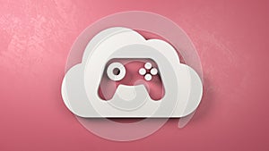 Cloud Gaming Service Concept Illustration