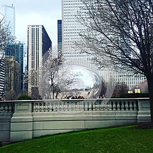 Cloud gate the bean Chicago