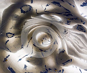 Cloud gate in Chicago From below