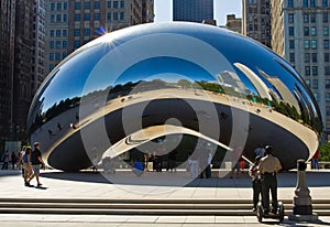 Cloud Gate and Cops, Chicago