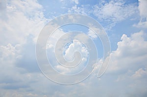 Cloud group in blue sky