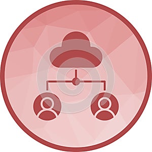 Cloud Group icon vector image.