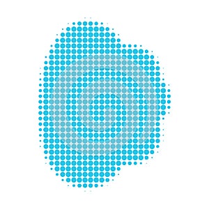 Cloud Halftone Dotted Icon