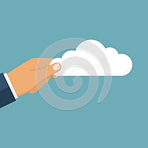 Cloud holding the men