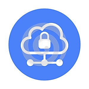 Cloud hosting Isolated Vector icon which can easily modify or edit