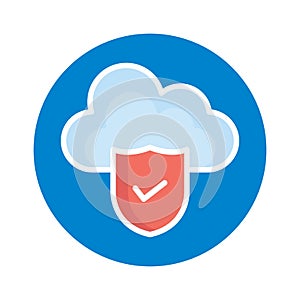Cloud hosting Isolated Vector icon which can easily modify or edit