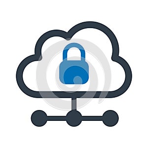 Cloud hosting Isolated Vector icon which can easily modify or edit