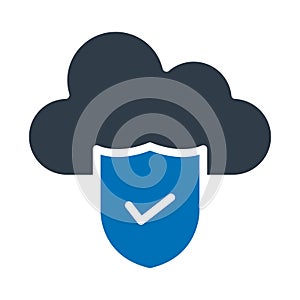 Cloud hosting Isolated Vector icon which can easily modify or edit