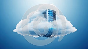 Cloud hosting server in a digital cloud