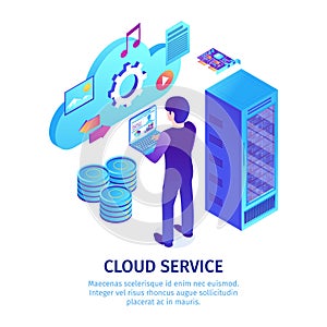 Cloud Hosting Service Background