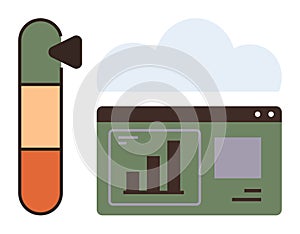 Cloud Data Hosting with Performance Gauge and Analytics Dashboard
