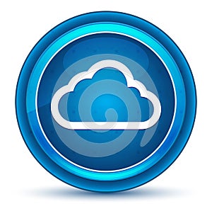 Cloud icon eyeball blue round button