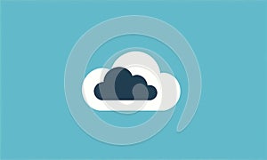Cloud icon flat design, simple illustration. Cloud icon.