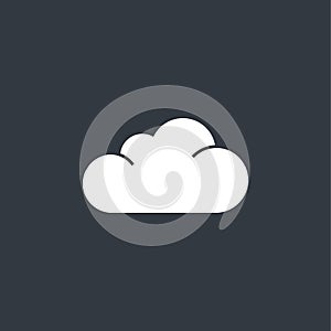 Cloud icon. Flat design style