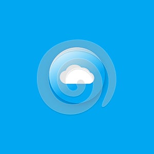 Cloud icon Flat.