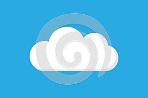 Cloud Icon flat style simple design. vector