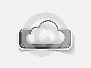 Cloud Computing Isometric 3D Illustration - Secure Data Storage & SaaS Technology Graphic