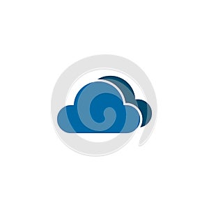 Cloud icon logo design vector template