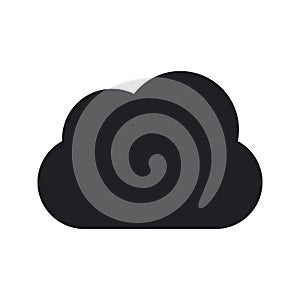 Cloud icon, flat design style, vector illustration